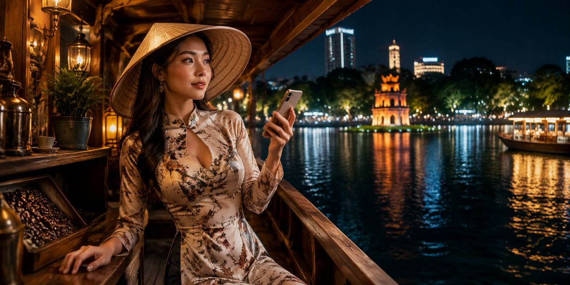 Người dùng Hà Nội đội nón lá sử dụng ứng dụng casino di động d07 an toàn và bảo mật