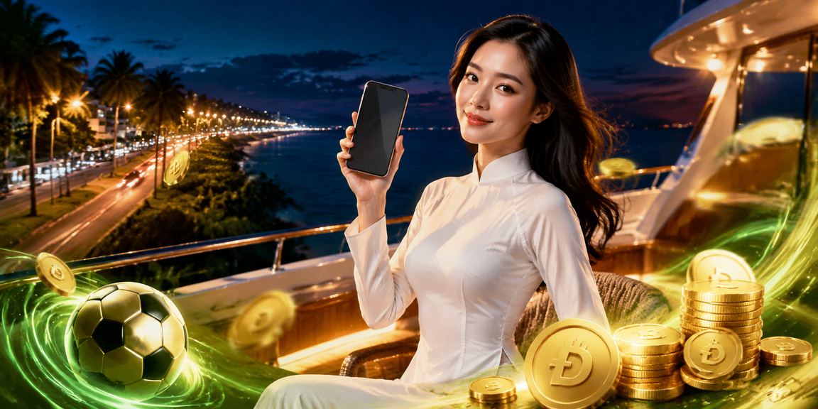 Cô gái áo dài Mũi Né đăng ký nhận bonus khuyến mãi d07 trên điện thoại