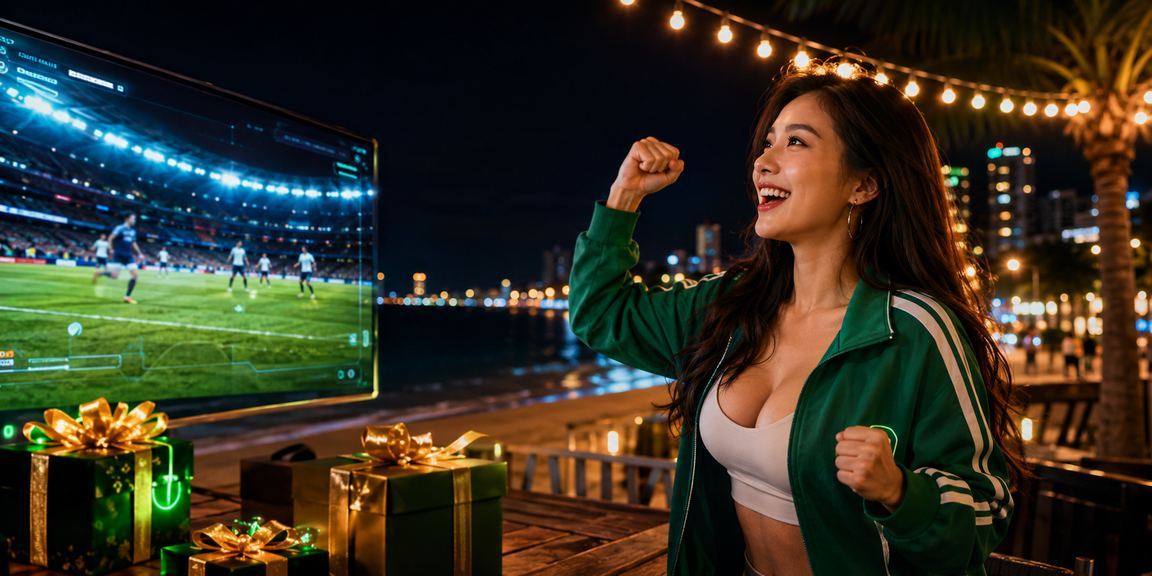 Người dùng Nha Trang xem ưu đãi khuyến mãi d07 trên điện thoại tại bãi biển